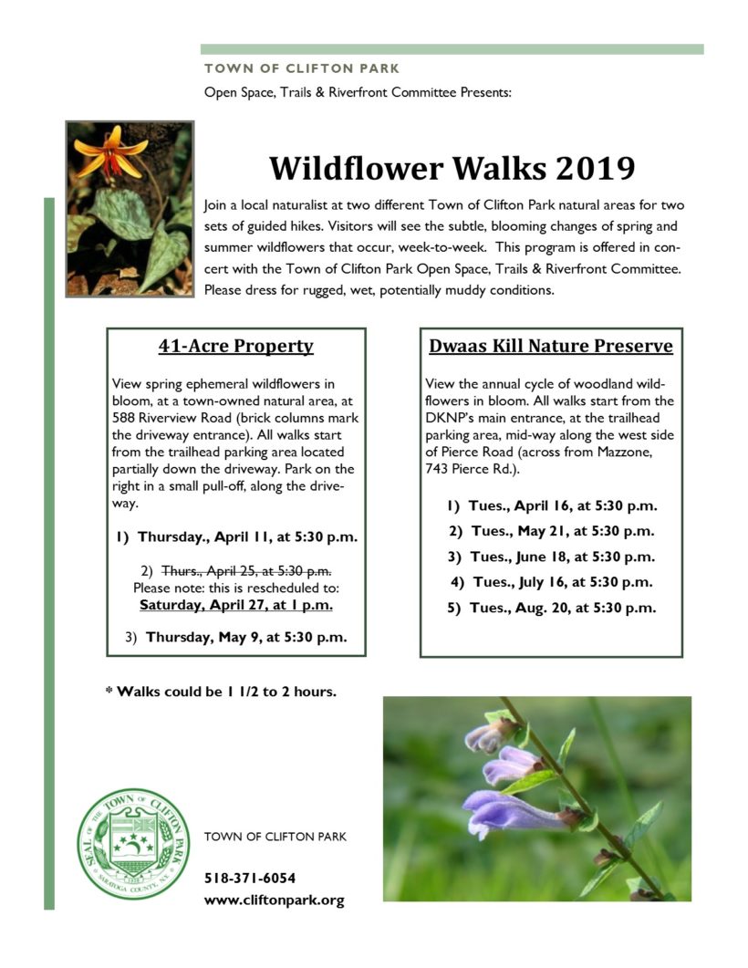 SERIES FINALE: Wildflower Walk Aug. 20 at Dwaas Kill Nature Preserve